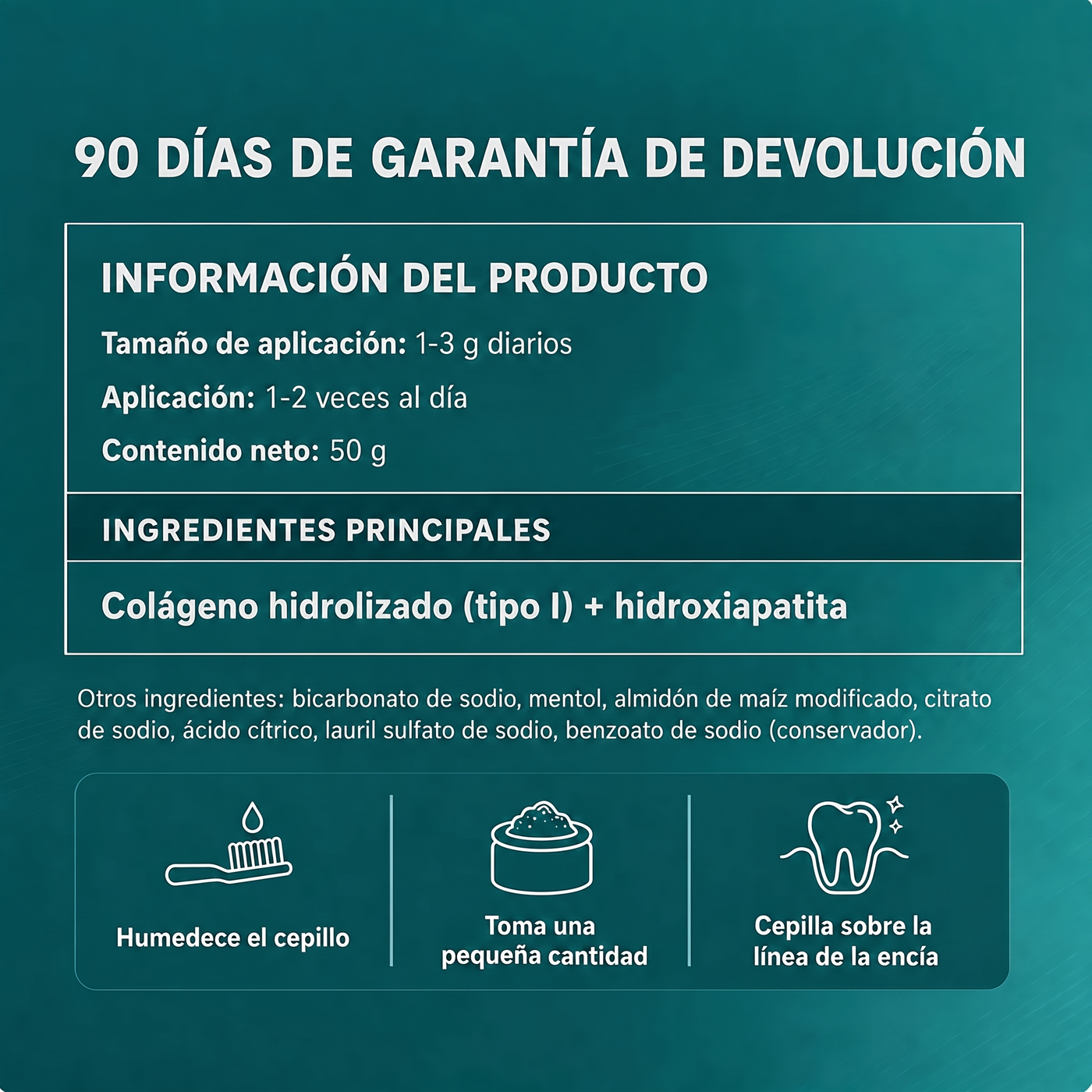 Colla Gum® Polvo de Colágeno para Encías